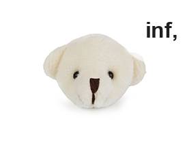 Textilapplikation / Aufnäher Teddybär Ø4,5 cm